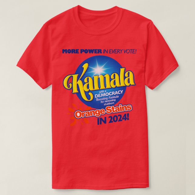 Camiseta Detergente De Kamala Para Eliminar A La Estúpida N (Diseño del anverso)