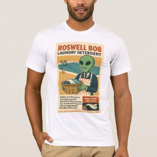 Camiseta Detergente de lavandería Roswell Aliens Retro de l