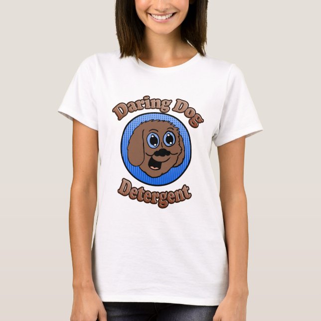 Camiseta Detergente de perro atrevido (Anverso)
