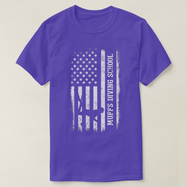 Camiseta Deterioro de la bandera de los Estados Unidos Muff (Diseño del anverso)