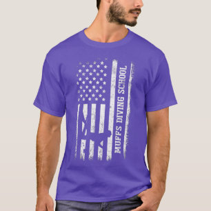 Camiseta Deterioro de la bandera de los Estados Unidos Muff