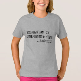 Camiseta Determinación del alumno de Aphantasia Fuente negr