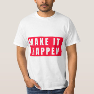 Camiseta Determinación y Éxito del Mensaje Destacado