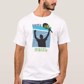 Camiseta determinada del tenis del partido del