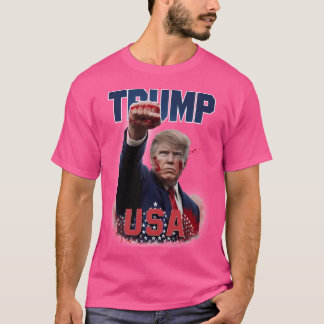Camiseta Determinado Donald Trump - Poder patriótico