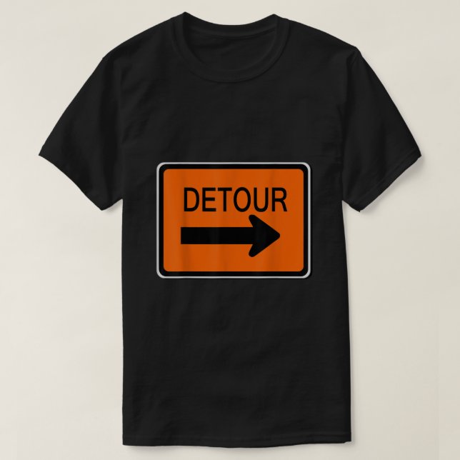 Camiseta Detour Rótulo Sencillo y sencillo disfraz de Hallo (Diseño del anverso)