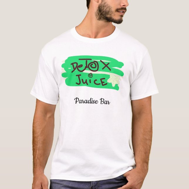 Camiseta Detox Juice Schild grün  (Anverso)