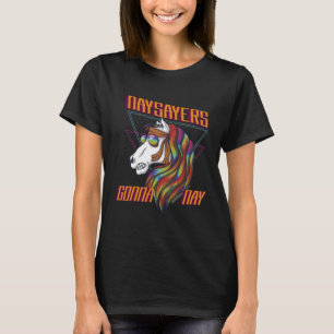 Camiseta Detractores Van a Negar Pezuñas Herradura Cabalgat