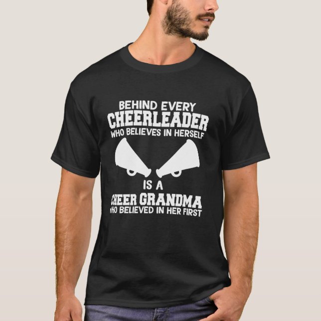 Camiseta Detrás de cada animadora hay una abuelita alegre (Anverso)