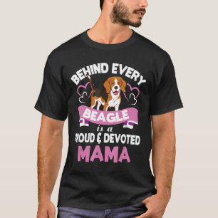 Camiseta Detrás De Cada Beagle Hay Una Orgullosa Y Dedicada