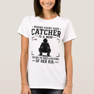 Camiseta Detrás de cada buen receptor está una mamá tratand