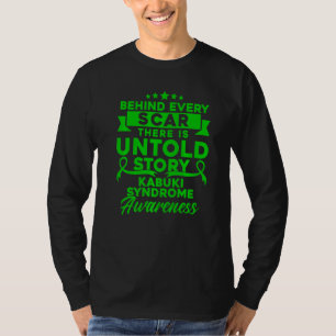 Camiseta Detrás de cada cicatriz Conciencia del síndrome de