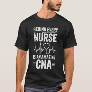 Camiseta Detrás de cada gran enfermera divertida enfermera