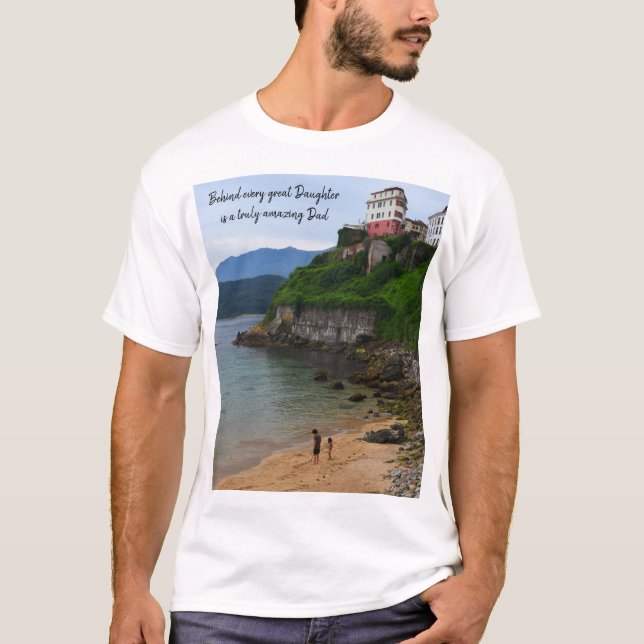 Camiseta Detrás de cada gran hija hay un papá verdaderament (Anverso)