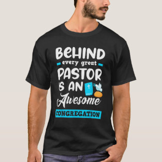 Camiseta Detrás De Cada Gran Pastor Hay Un Impresionante Co