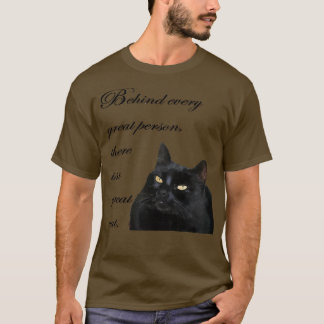 Camiseta Detrás De Cada Gran Persona Hay Un Gran Cat Quo