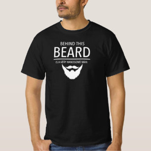 Camiseta Detrás de esta barba es un hombre muy hermoso