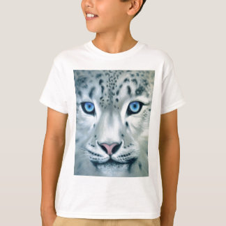 Camiseta Detrás de los ojos azules - Leopardo de la nieve