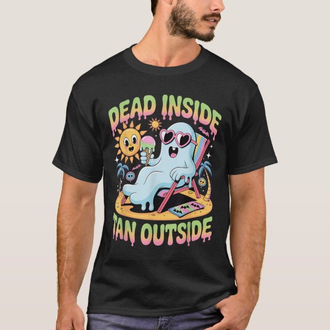 Camiseta Detrás de Tan fuera del divertido fantasma Summerw (Anverso)