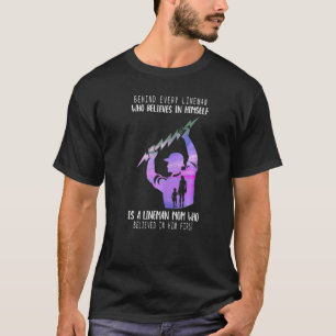 Camiseta Detrás De Todo Hombre De Lino Que Cree En Sí Mismo