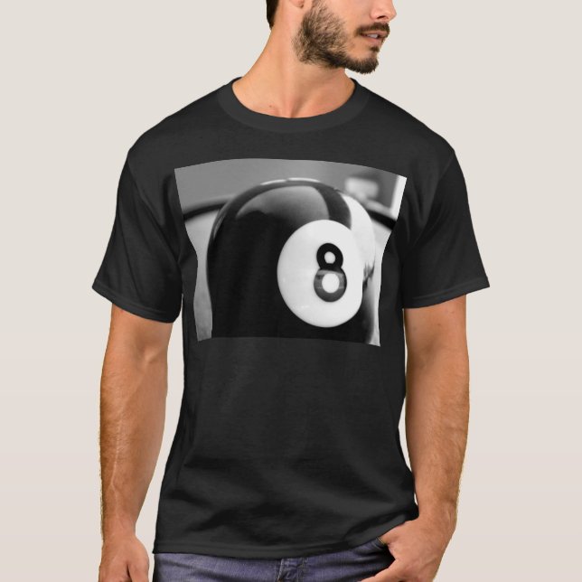 Camiseta Detrás del 8-Ball, bola ocho (Anverso)