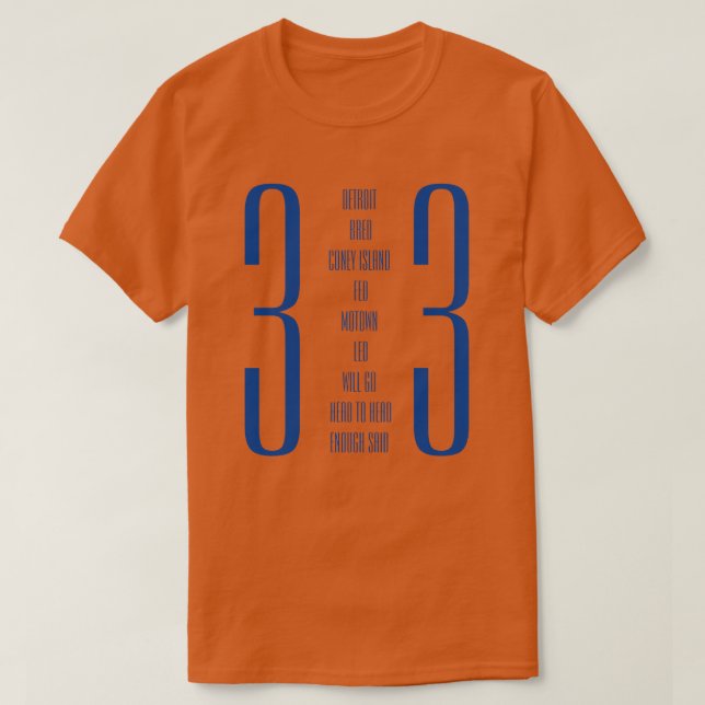 Camiseta Detroit 313 (Diseño del anverso)