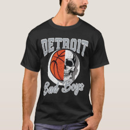 Camiseta Detroit Bad Boys Basketball Skull Estados Unidos