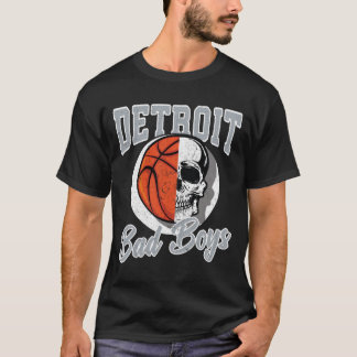 Camiseta Detroit Bad Boys Basketball Skull USA
