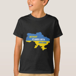Camiseta Detroit Michigan Apoya a Ucrania