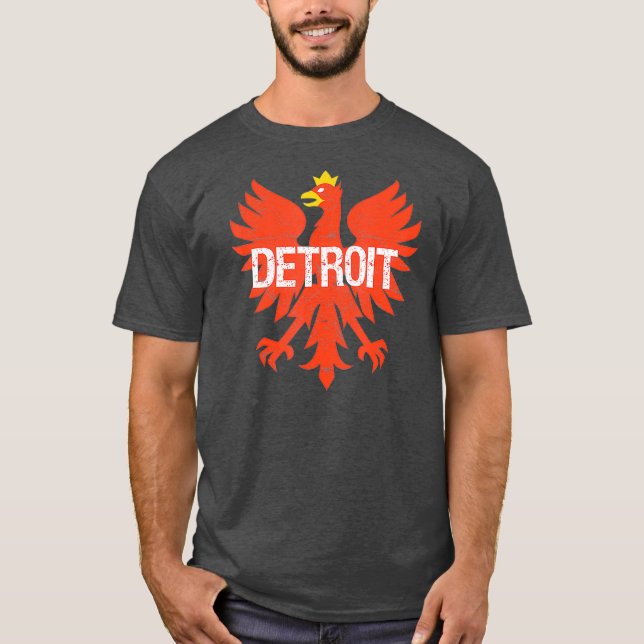 Camiseta Detroit Michigan Dyngus Day Orgullo polaco MI (Anverso)