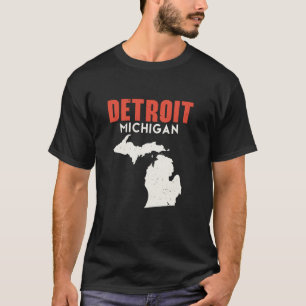 Camiseta Detroit Michigan Estados Unidos Estados Unidos Via
