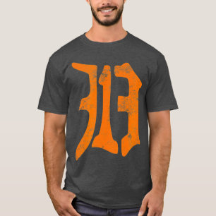 Camiseta Detroit Michigan Vintage Old English D Area Co