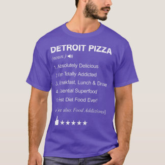Camiseta Detroit Pizza Definition Meaning Funny 