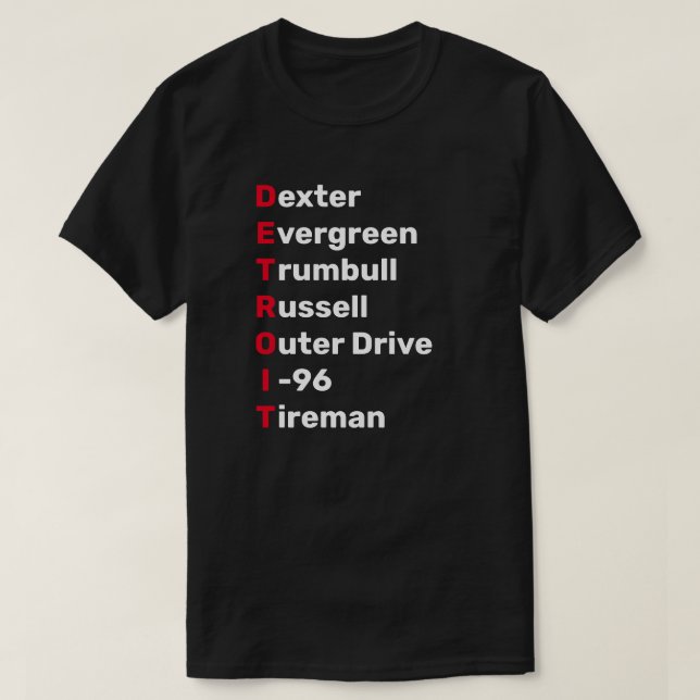Camiseta Detroit Steets (Diseño del anverso)