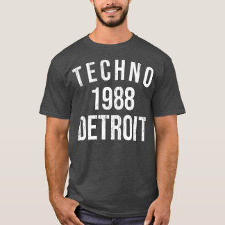 Camiseta Detroit Techno 1988 - Baile Retro DJ de época