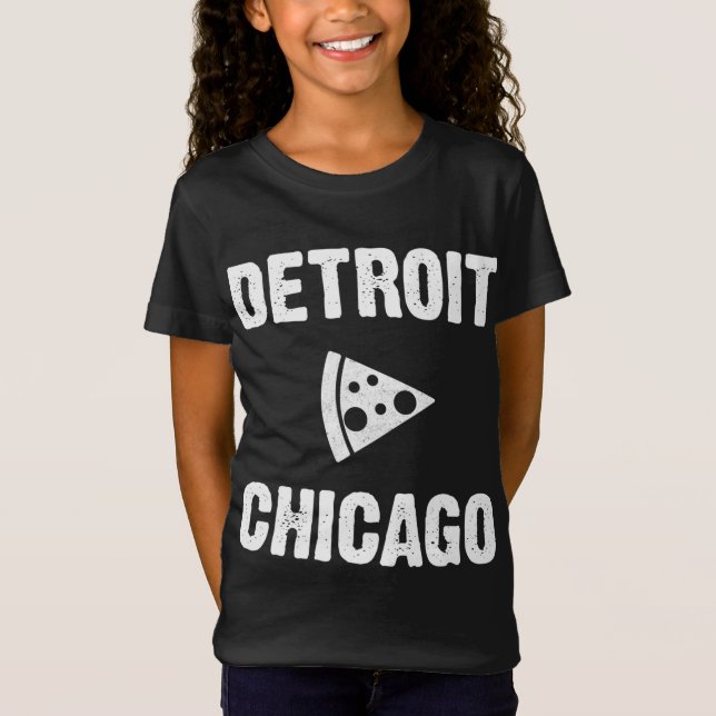 Camiseta Detroit vs Chicago Pizza (Anverso)