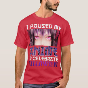 Camiseta Detuve Mi Anime Para Celebrar Halloween 4855