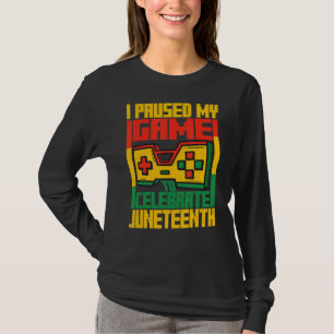 Camiseta Detuve mi juego celebra la historia negra de Junet