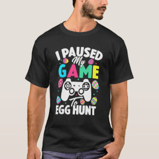 Camiseta Detuve Mi Juego Para El Juego De Videojuegos De La