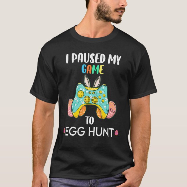 Camiseta Detuve Mi Juego Para La Caza De Huevos Pascua Dive (Anverso)