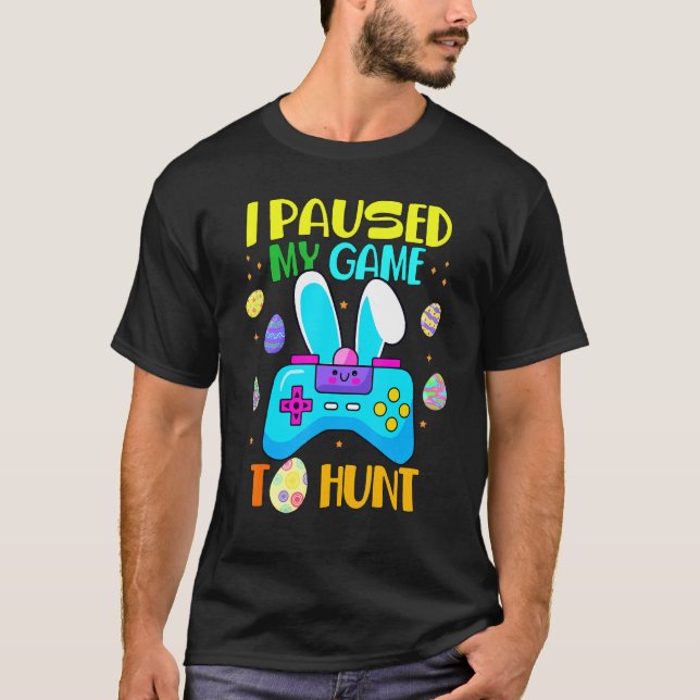 Camiseta Detuve Mi Juego Para La Caza De Huevos Pascua Dive (Anverso)