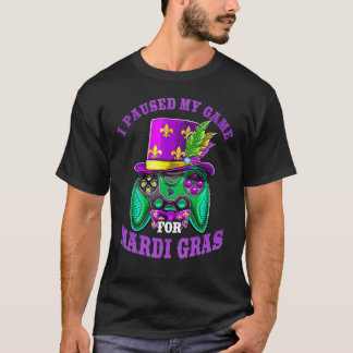 Camiseta Detuve Mi Juego Para Los Niños Jugadores De Mardi 