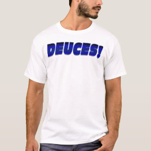Camiseta DEUCES-Azul-Negro
