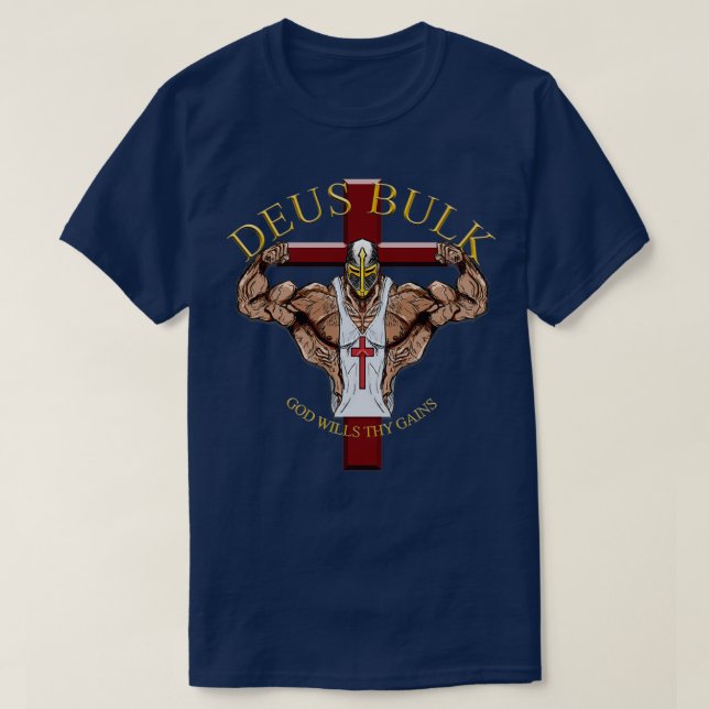 Camiseta Deus Bulk God quiere tus ganancias 1 (Diseño del anverso)