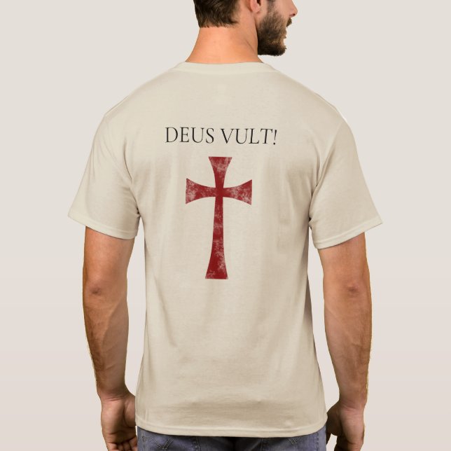 Camiseta Deus Vult, Faded (Reverso)