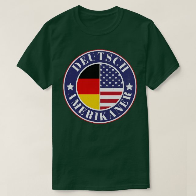 Camiseta DeutchAmerikaner Badge Alemania Fla (Diseño del anverso)