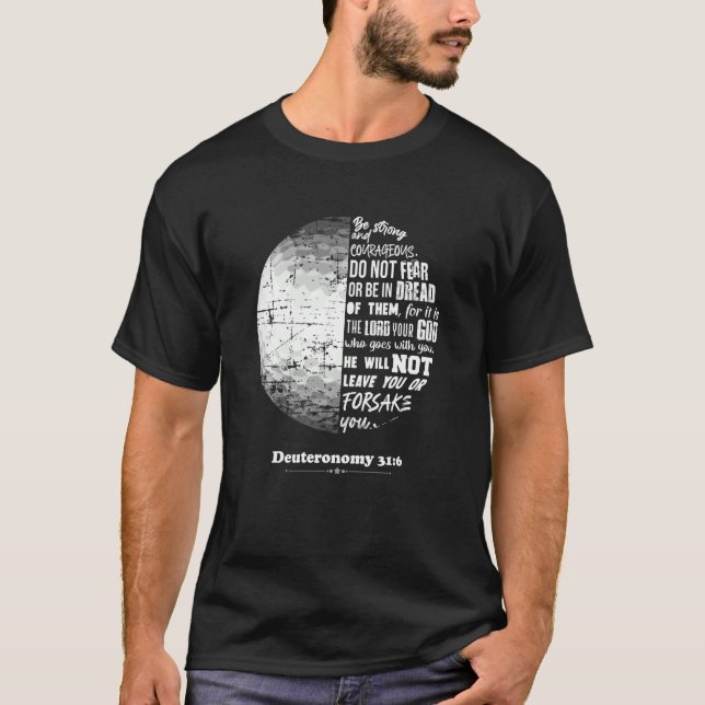 Camiseta Deuteronomio de golf cristiano 316 Biblia Verse Fa (Anverso)