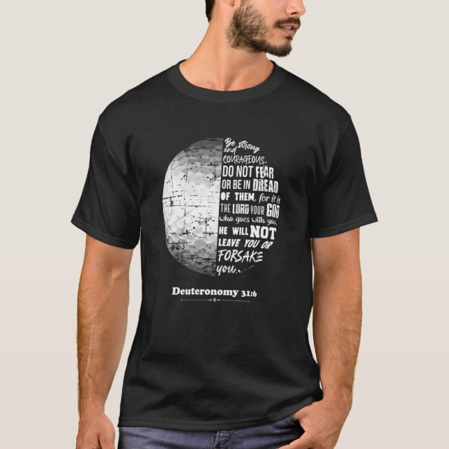 Camiseta Deuteronomio de golf cristiano 316 Biblia Verse Fa (Anverso)