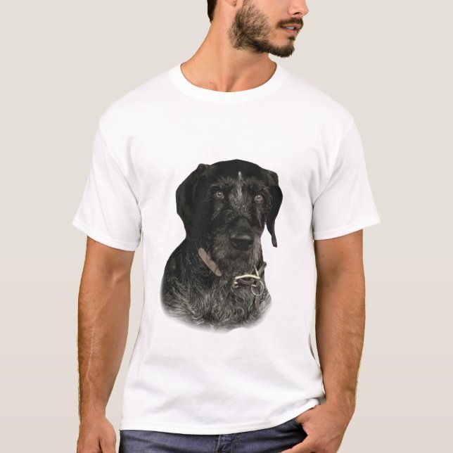 Camiseta Deutsch Drahthaar, un fantástico faisán y codorniz (Anverso)