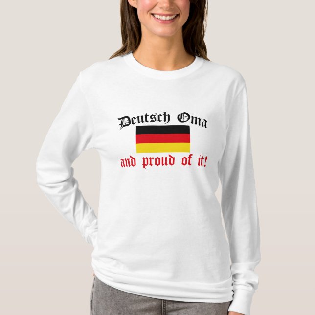 Camiseta Deutsch orgulloso Oma (Anverso)